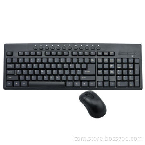 Keyboard and Mouse with 104 Standard Keys, 11 Enhanced Hotkeys and 800dpi Mouse Resolution